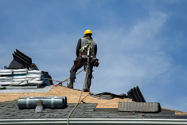 Professional Roofing technician working in Delhi, NY